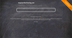Desktop Screenshot of magicproductionsing.com
